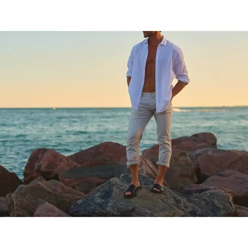 Anthony Veer Key West Leather Slide Sandals 14D